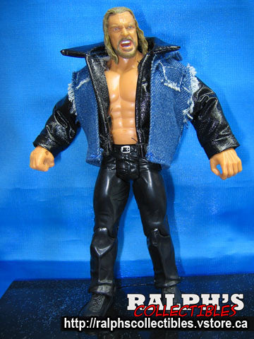 Triple H Leather Jacket and Denim Vest