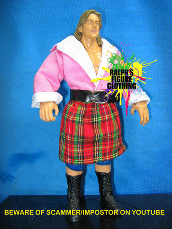 Roddy Piper Pink Shirt and Kilt