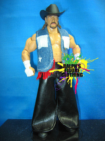Terry Funk Denim Vest and Leather Chaps