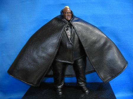 Viscera Black Leather Cape and Vest