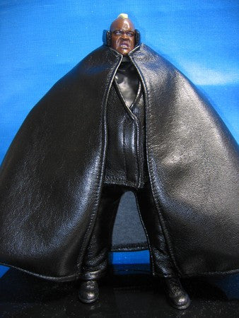 Viscera Black Leather Cape