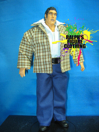 Andre the Giant Plaid Suit