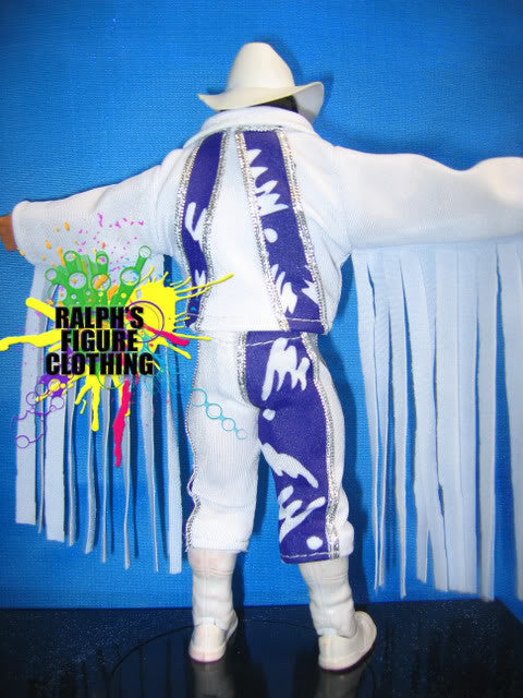 Randy Savage Wrestlemania 7 White and Purple Outfit