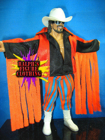Randy Savage Orange and Black Jacket