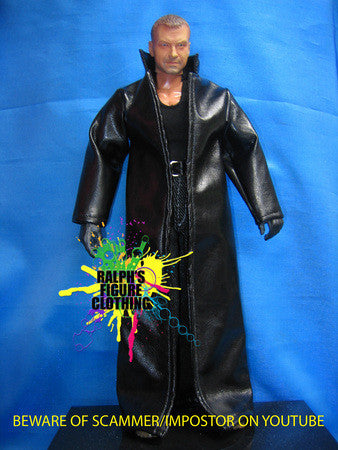1/6 Black Leather Coat