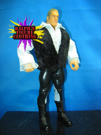 Triple H White Ruffled Shirt and Vest