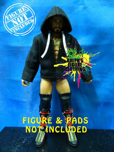 CM Punk Black Hoodie with White String